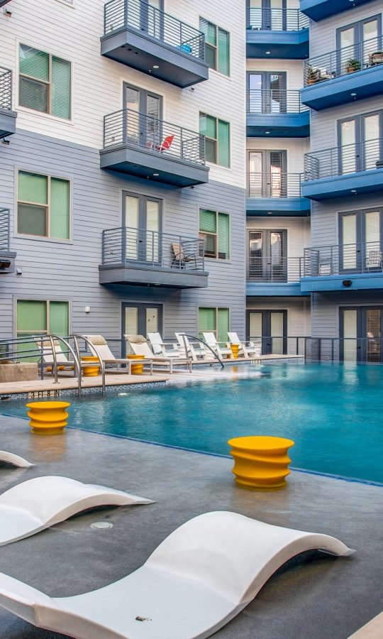 the pool at The Ramble and Rose